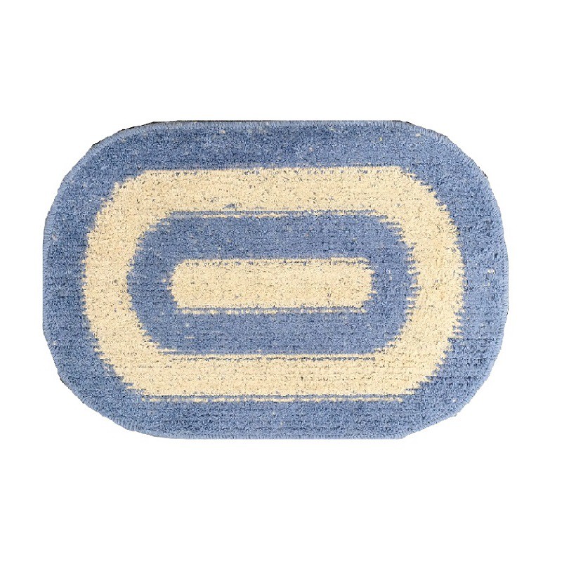 Thảm chùi chân cotton dệt Thanh Bình Grand 40 x 60 cm (xanh dương)
