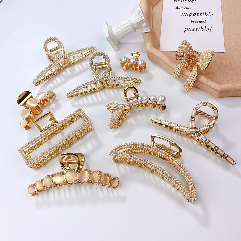 Kẹp Tóc Kim Loại Hàn Quốc - Cặp Tóc Đẹp Cao Cấp Đẹp Cho Nữ Cute Dễ Thương Hot Nhất Thu Đông Năm 2021 - K17
