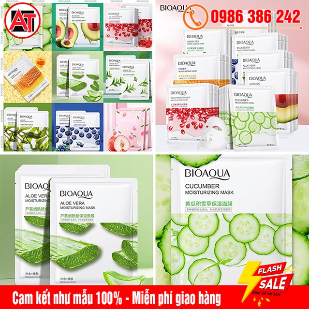 Mặt Nạ Giấy Trái Cây BIOAQUA 25ml - Dưỡng Da, Cấp Ẩm, Làm Dịu, Phục Hồi Dấu Hiệu Da Kích Ứng, Ửng Đỏ, Tăng Độ Rạng Rỡ | BigBuy360 - bigbuy360.vn