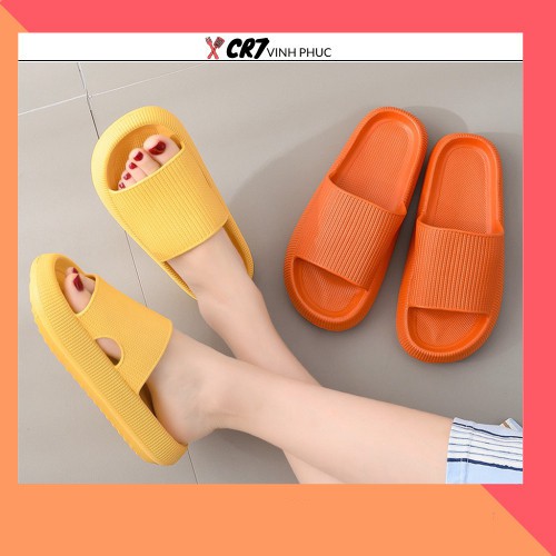 ⚡RẺ VÔ ĐỊCH⚡Dép bánh mì thông hơi ulzzang độn đế siêu êm siêu nhẹ chống trượt 88222 SHOP CR7