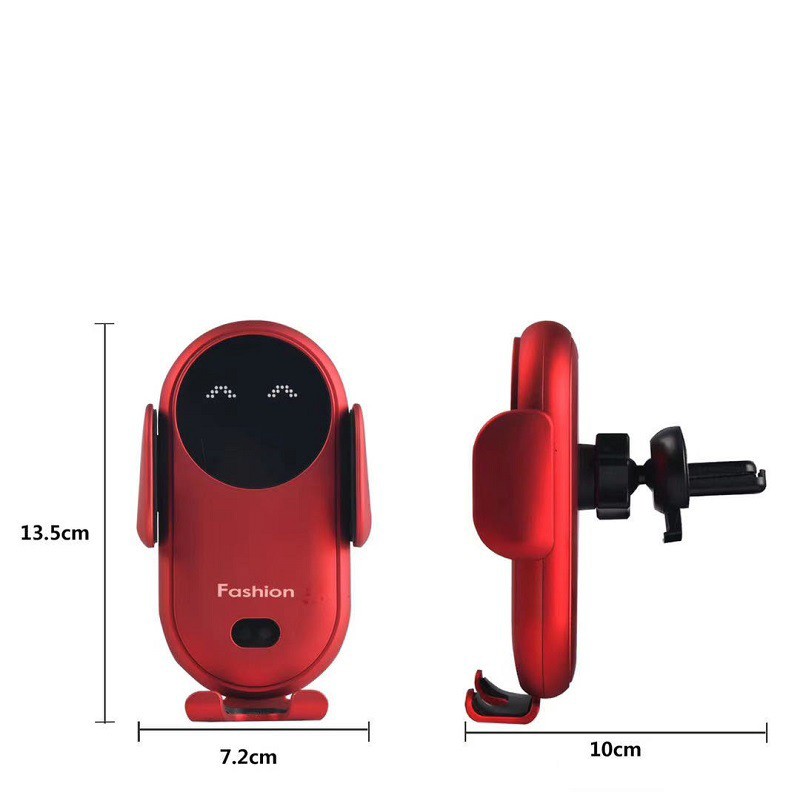 Giá Đỡ Điện Thoại Trên Ô Tô Kiêm Sạc Không Dây 15W - Kẹp Điện Thoại Cảm Ứng Đóng Mở