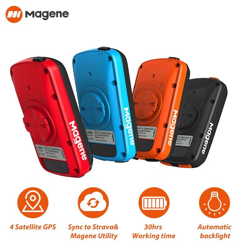 Đồng Hồ Xe Đạp MAGENE C406 ( Bản Full) Kèm Pad  Đồng Hồ Thông Minh Không Dây Kết Nối GPS Bluetooth (ANT + Strava)