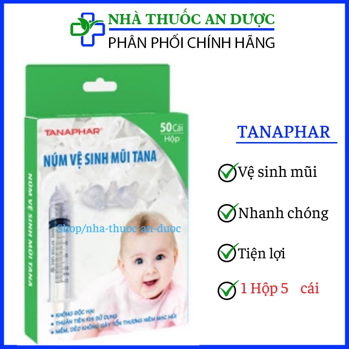 Núm Silicone Tana rửa mũi cho bé và người lớn gắn được vào bơm tiêm, an toàn, dễ sử dụng