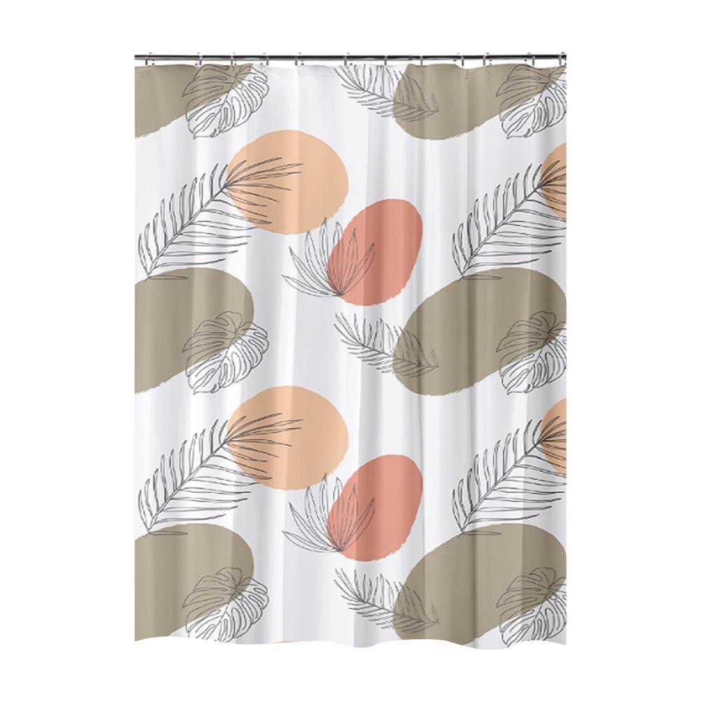 HomeBase MOYA Rèm tắm bằng Polyester SC5417A W180xD0.1xH180 Cm nhiều màu