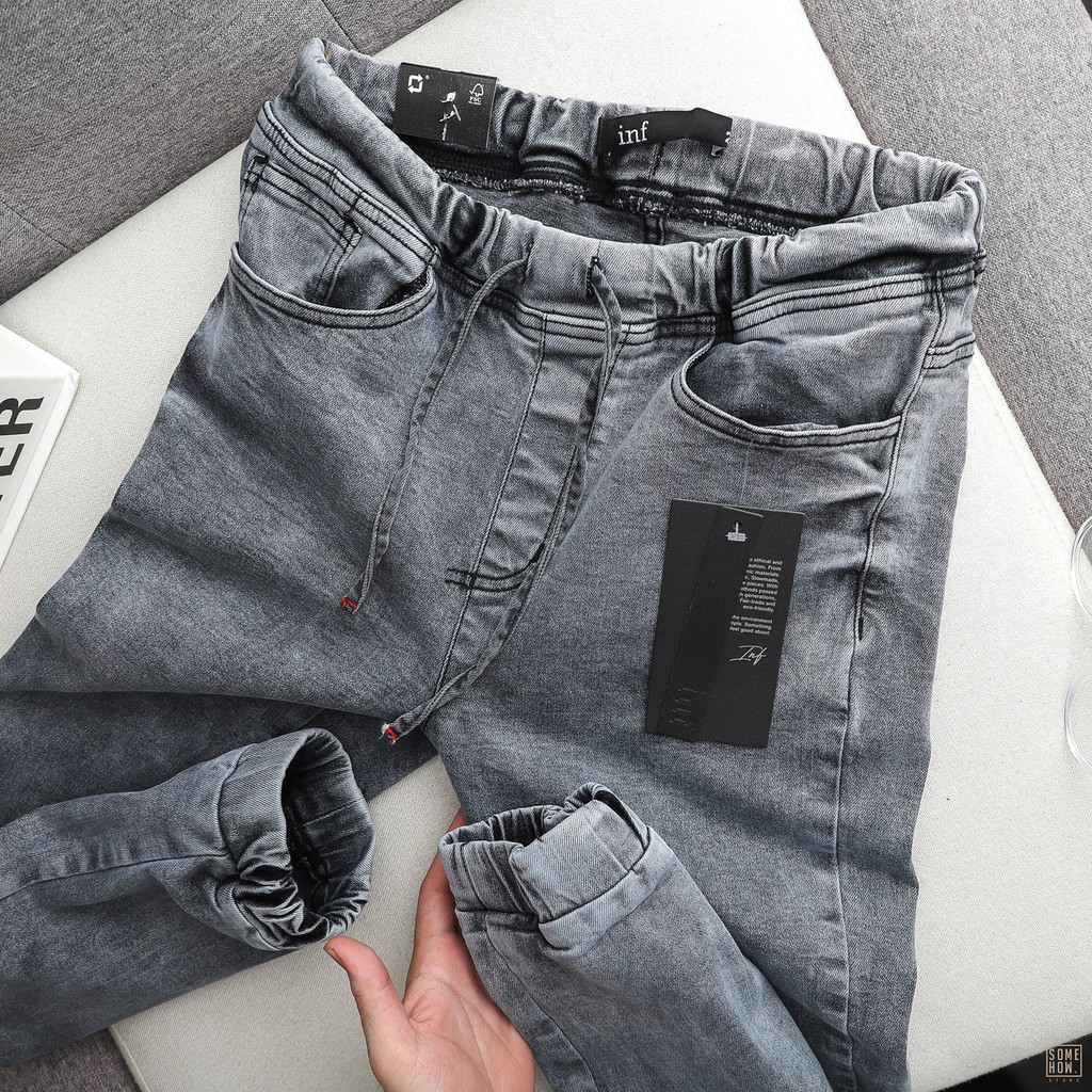 Quần Jogger Nam, Jean Trơn 3 Màu Dáng Thể Thao Thời Trang,Vải Jean Cao Cấp INF JG001515, SOMEHOW