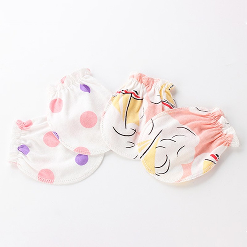 Set Mũ Trùm Đầu Và Găng Tay Thắt Nút Cho Bé