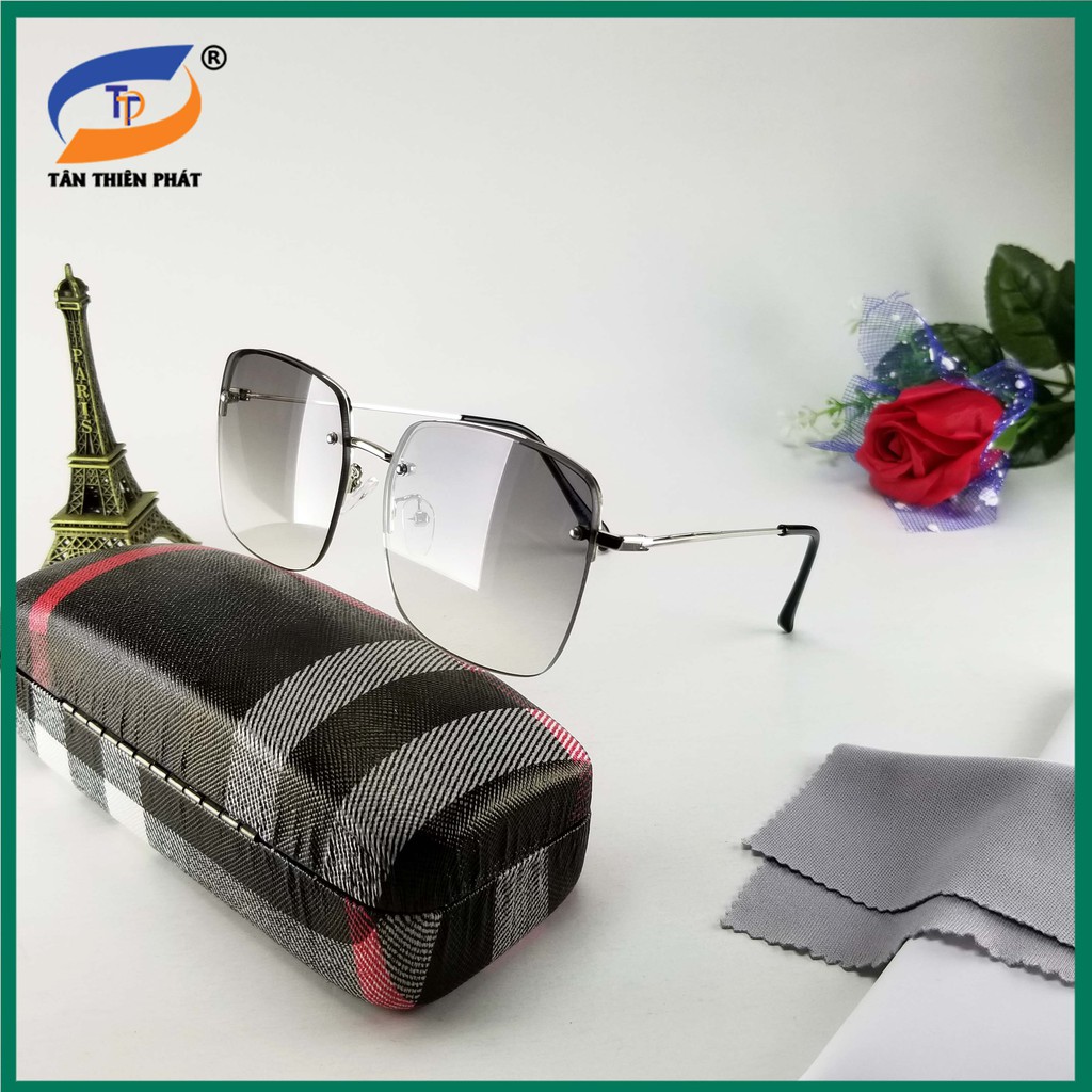 Kính mắt thời trang chống UV TẶNG hộp đựng khăn lau kính Bảo hành 12 tháng