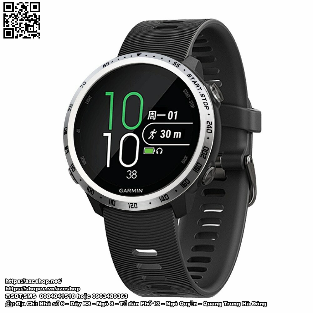 Garmin 645 - 645 Music Viền Bezel Thép Khắc Chìm