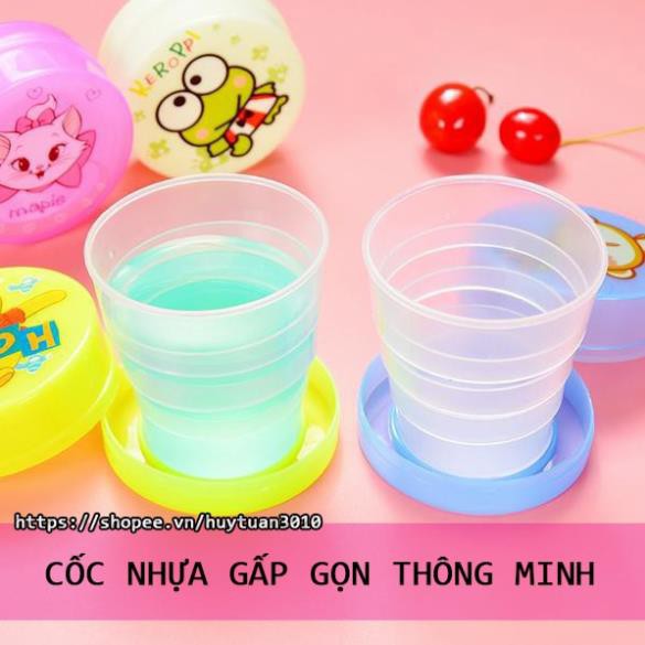 Cốc nhựa gấp gọn thông minh thuận tiện đi du lịch