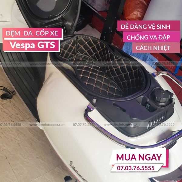 Lót Cốp Cách Nhiệt Piaggio Vespa GTS 2020-2021 - Độ Bền Cao - Bảo Hành 1 Năm ( Đường May, Lỗi Do Sản Xuất)