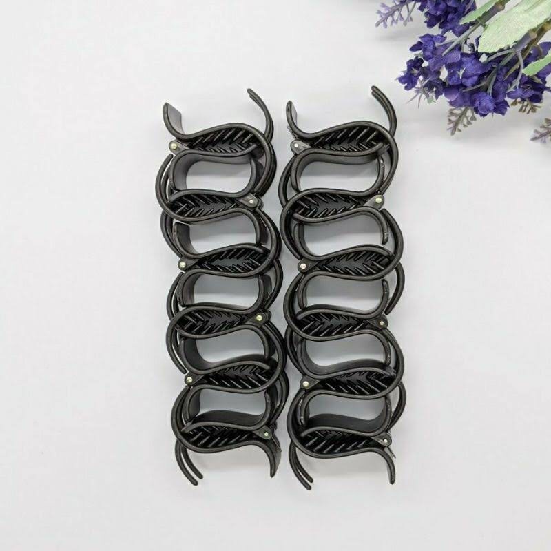 XẢ kẹp đen 3 răng 10k/vỉ 12 chiếc