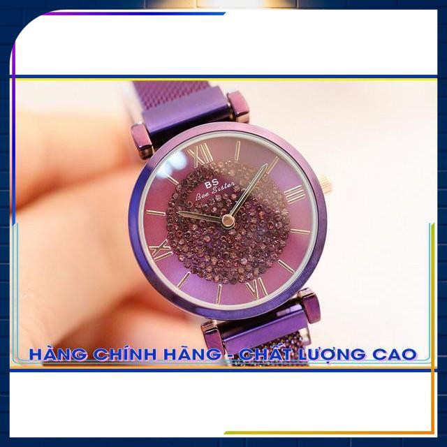 [CAO CẤP] Đồng hồ nữ Bee Sister chính hãng dây nam châm mặt đính đá mẫu mới siêu hot
