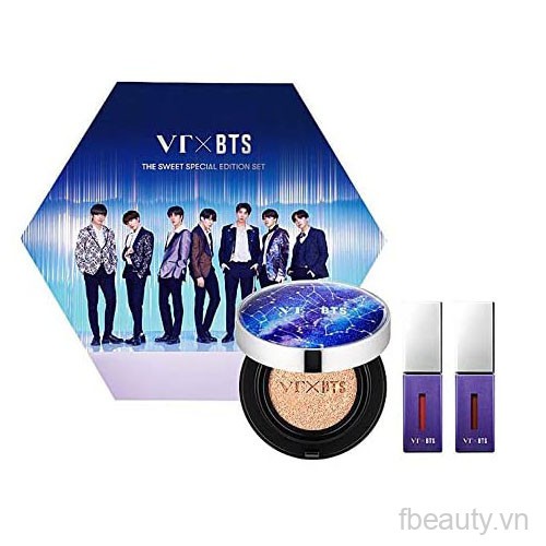 DATE 11.2021 Set phấn nước BTS The Sweet Special Edition tặng kèm son