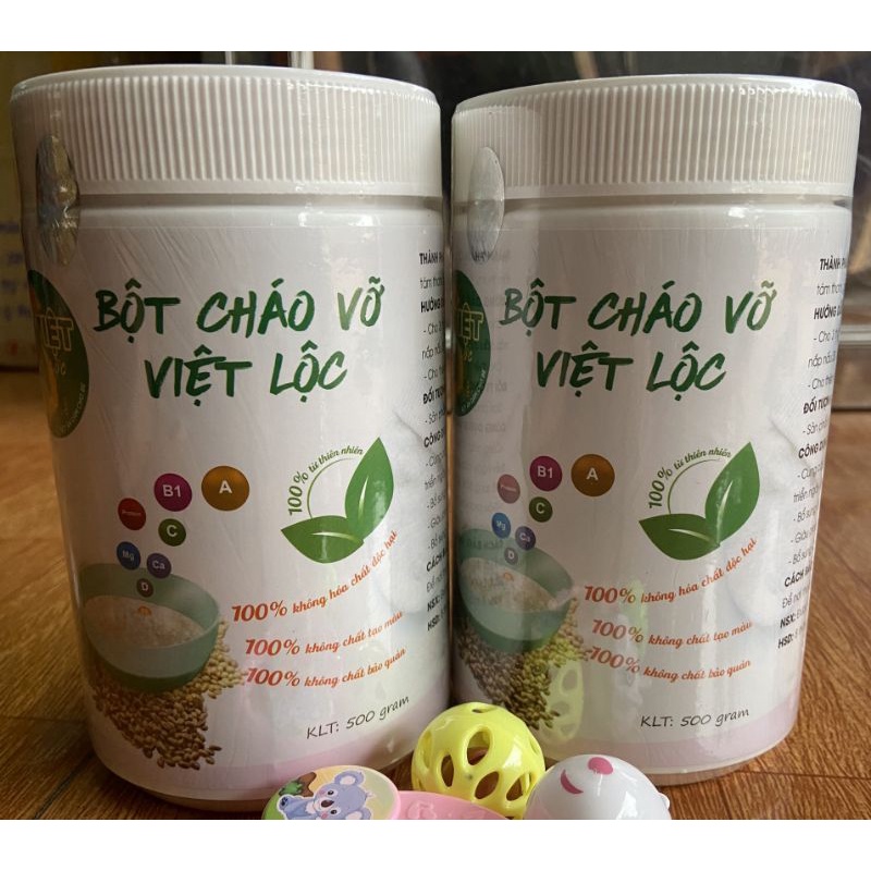 CHÁO VỠ HẠT CHO BÉ VIỆT LỘC♥️Cháo vỡ dinh dưỡng DÀNH CHO BÉ TẬP ĂN THÔ♥️ ĐẦY ĐỦ DƯỠNG CHẤT ❤️ 1 hộp 500gr chính hãng