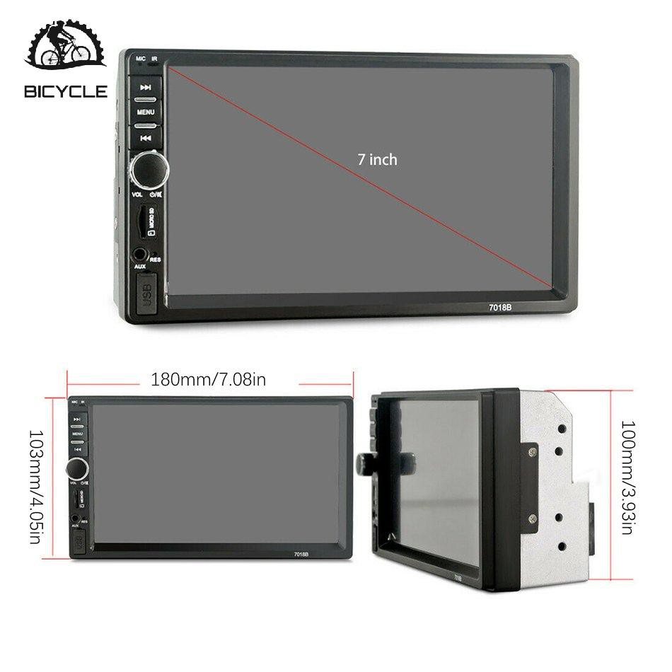 Màn hình LCD bluetooth 7 inch độ nét cao MP5 7018B / Ngõ ra TV / hỗ trợ điện thoại di động trên cùng một màn hình