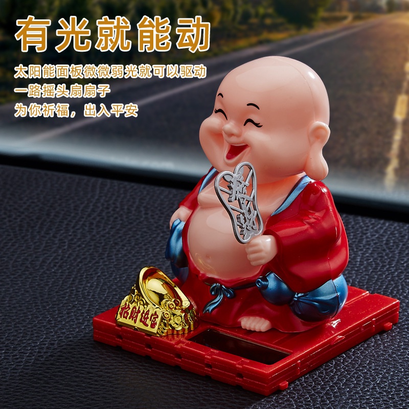 Tượng Trang Trí Xe Hơi Hình Chú Tiểu Dễ Thương