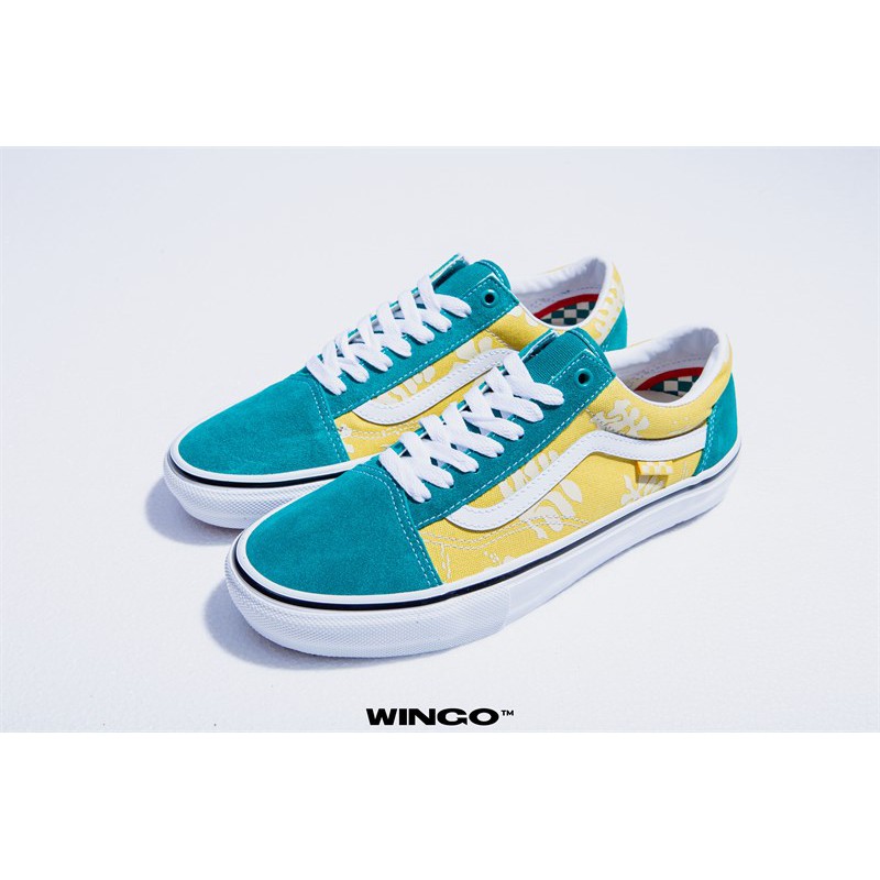 (Giày chính hãng) Vans Old Skool Skateboarding Floral Yellow