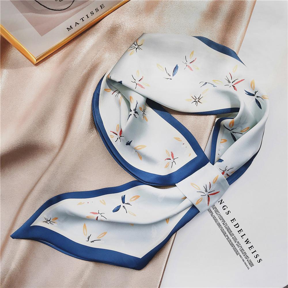 Khăn Trùm Đầu Bằng Lụa Satin In Họa Tiết Hoa Mới Cho Nữ