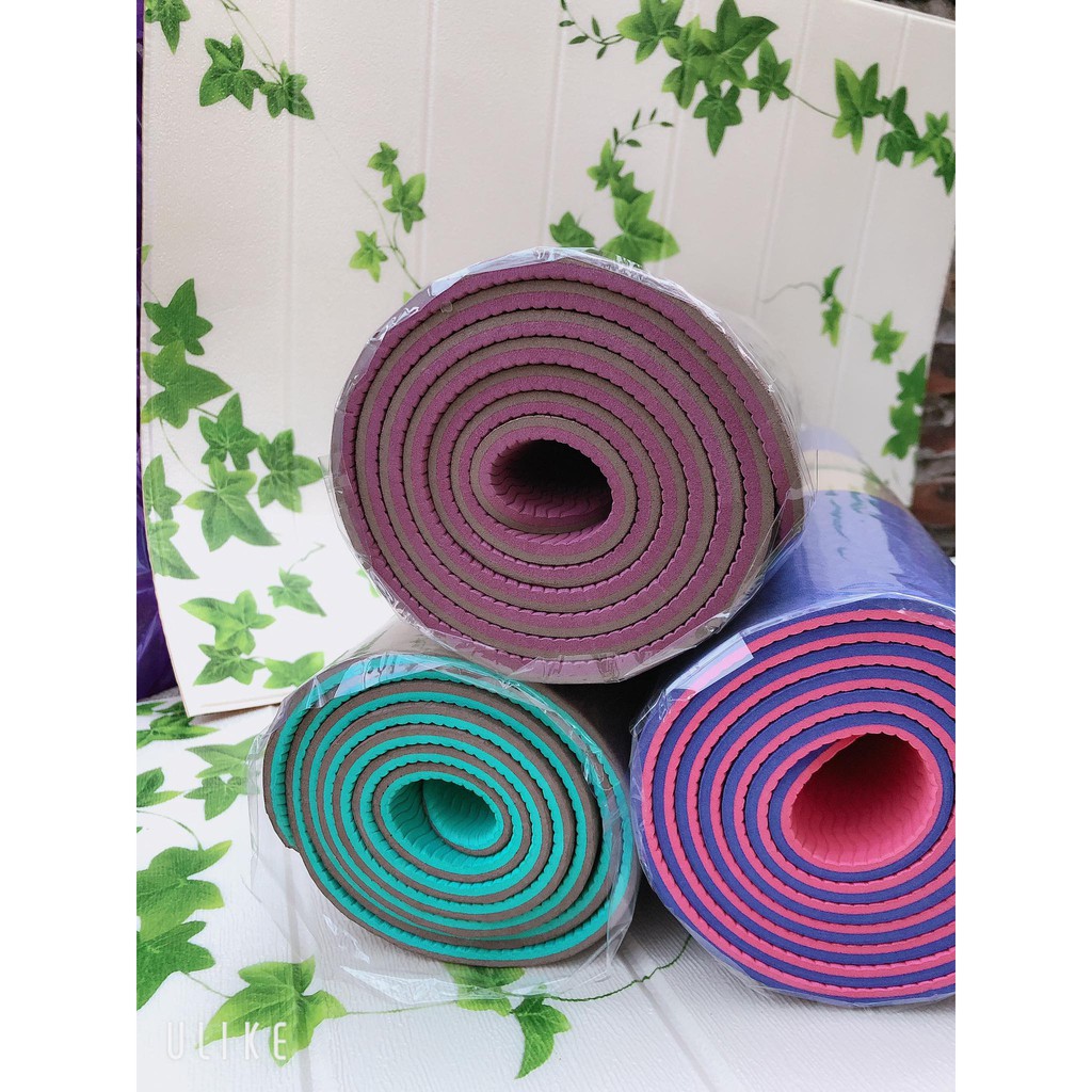 THẢM TẬP YOGA TPE CAO CẤP 2 LỚP 6MM