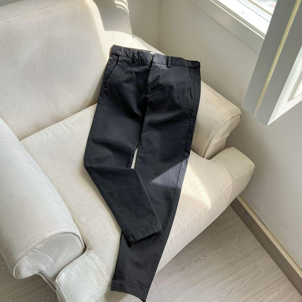 Quần Kaki Dài Nam Màu Xanh Đen Cao Cấp Navy Kaki Chinos 2.0 BY COTTON