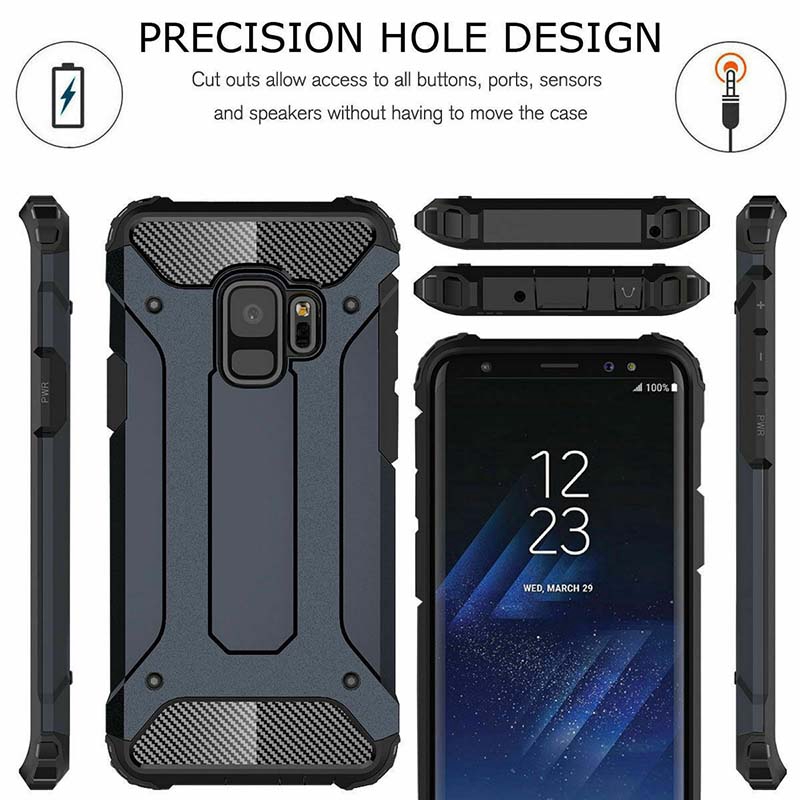 Ốp lưng chất liệu TPU+PC Silicone chống sốc cho Samsung Galaxy A7 A6 A6Plus A8 A9 2018 A7 2017