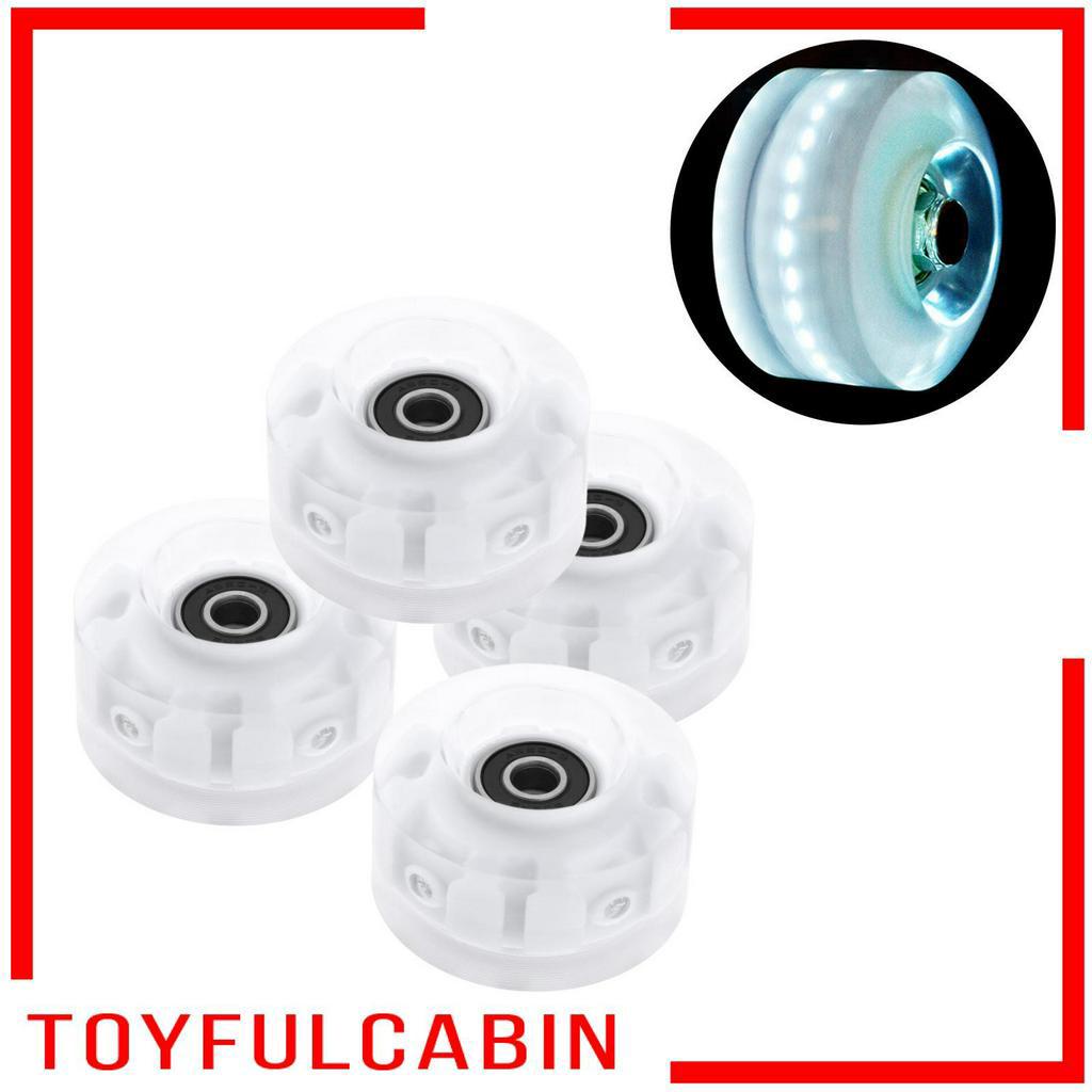 Set 4 Bánh Xe Có Đèn LED Kích Thước 32Mm X 58Mm Chuyên Dụng Cho Ván Trượt
