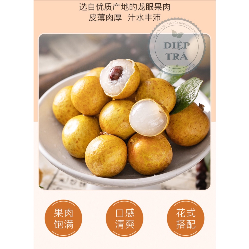 Mứt Nhãn Boduo 1kg và Nhãn Ngâm Thái Lan  585g