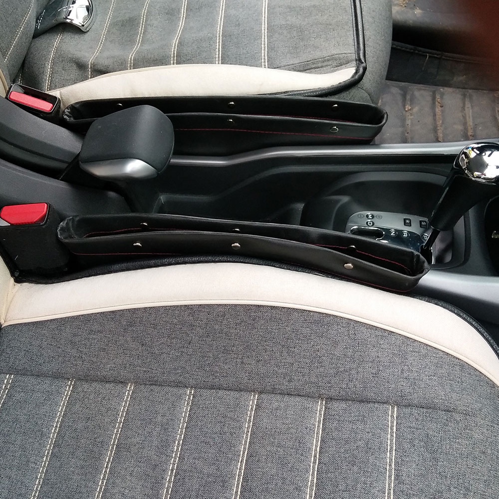 Hộp Đựng Đồ Dùng Bằng Da PU Gắn Khe Hở Ghế Ngồi Xe Hơi Cho Nissan/Honda/Toyota/Mazda/Proton/Perodua