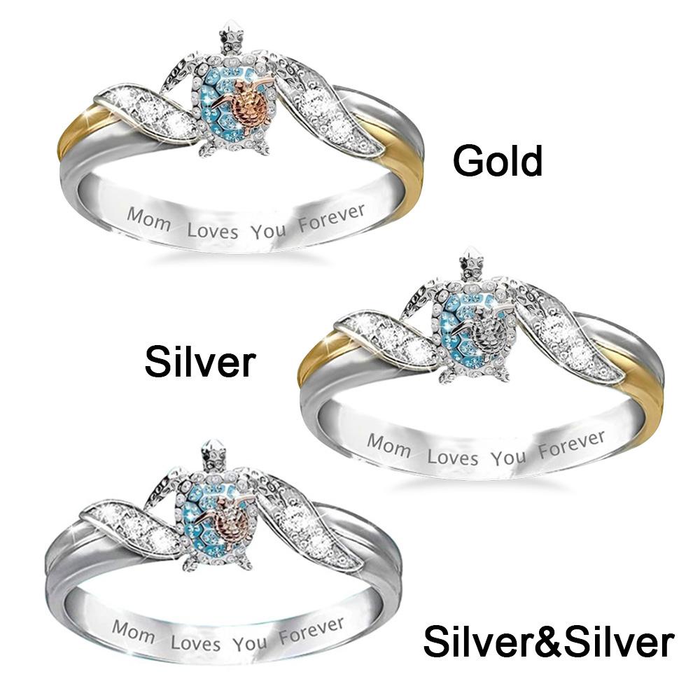 Okdeals Nhẫn Hình Rùa Biển Độc Đáo Làm Quà Tặng Ngày Của Mẹ Mãi Mãi