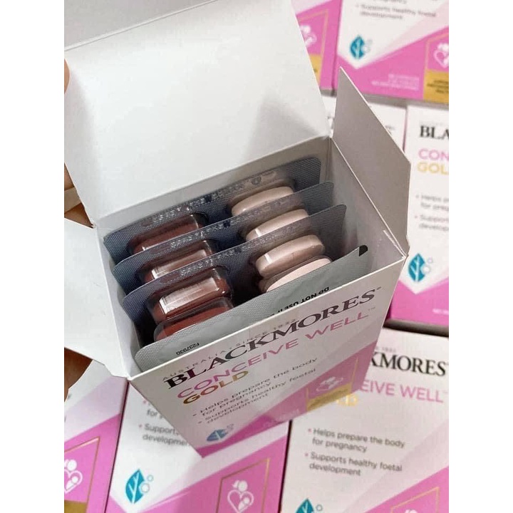 Viên Uống Blackmores Conceive Well Gold Hỗ Trợ Tăng Khả Năng Thụ Thai Của Úc