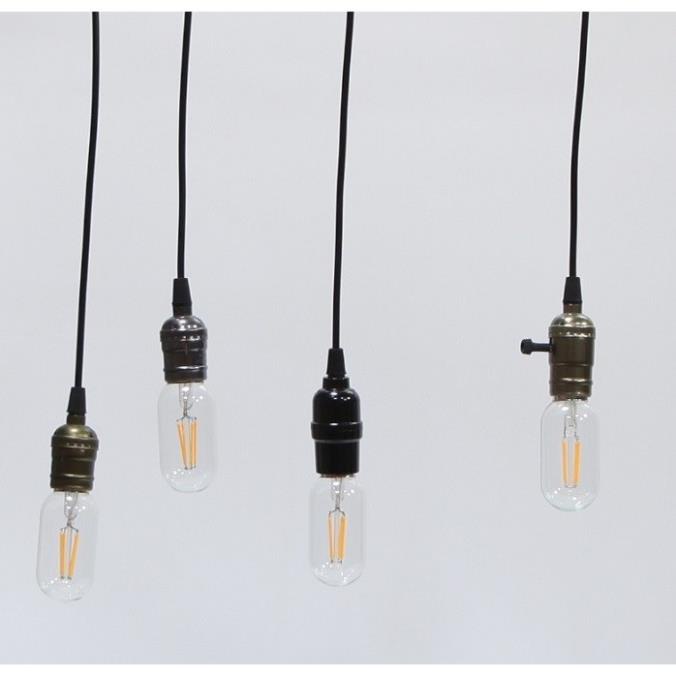 Bộ 3 dây đèn thả cổ điển Vintage bóng đèn Led Edison T45 4W