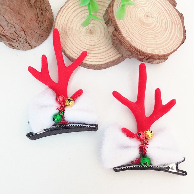 Kẹp Tóc Hình Sừng Tuần Lộc Giáng Sinh Dễ Thương
