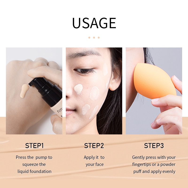 Kem nền BB Fenyi dạng lỏng trang điểm mặt chống thấm nước 30ml