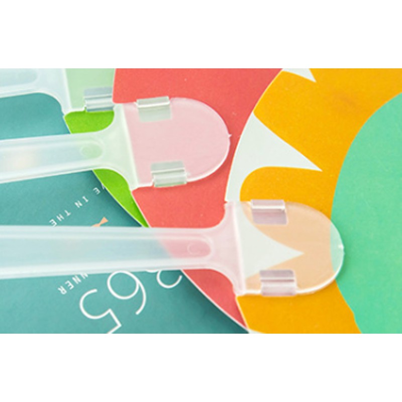 Quạt cầm tay hoạt hình vs trái cây kèm Dây treo mẫu mới