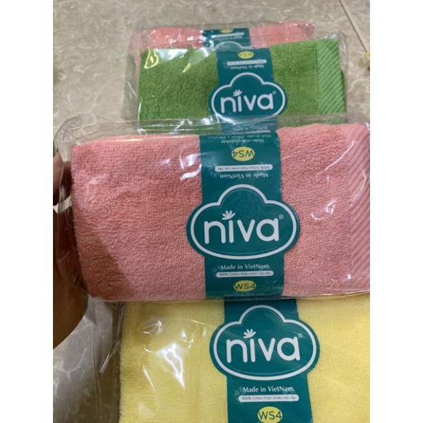 Khăn mặt niva cotton thiên nhiên ( WS4 )