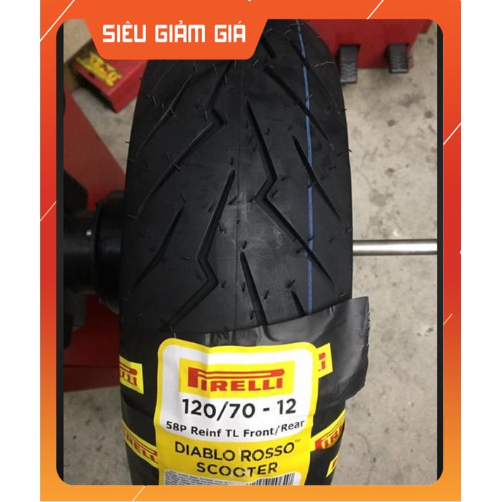 Vỏ Pirelli Roso scooter xe Vespa Spint Size  120/70/12 chính hãng