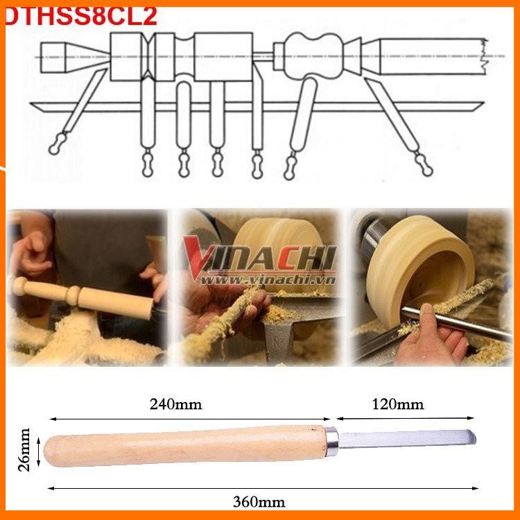 Bộ Dao Tiện Đục Gỗ HSS Bộ 8 Cái Loại 2, Dao Tiện Gỗ Chuyên Dụng Trong Điêu Khắc Gỗ, Chế Tác Các Sản Phẩm Từ Gỗ
