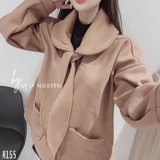 FREESHIP❤️❤️ áo dạ cổ sen nơ cổ siêu xinh sẵn hàng tại shop