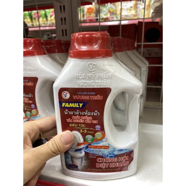 chất chống tắc nghẽn bồn cầu wc family