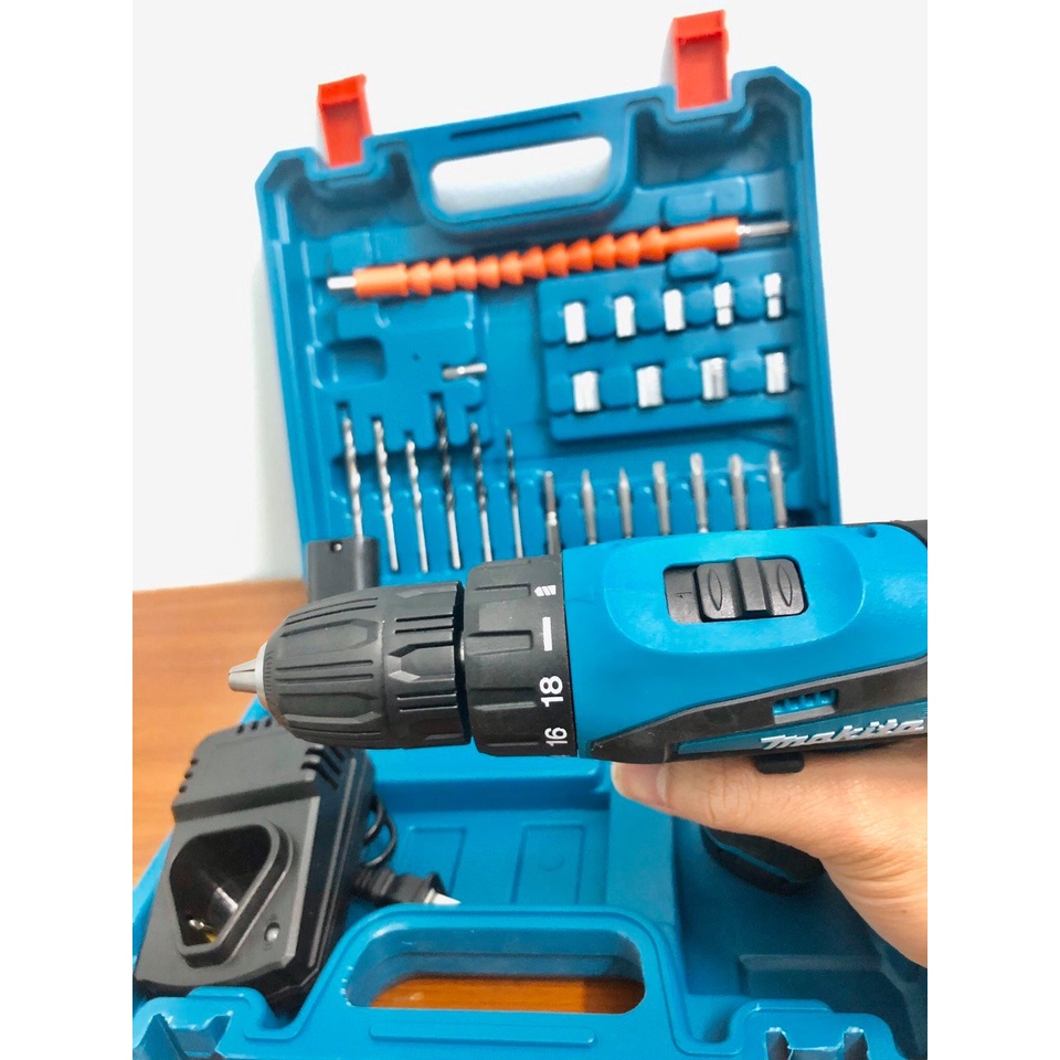 Máy Khoan Bắt Vít Dùng Pin Maktia 12V - Đa chức năng - 2 Pin - Máy bắn vít cầm tay mini