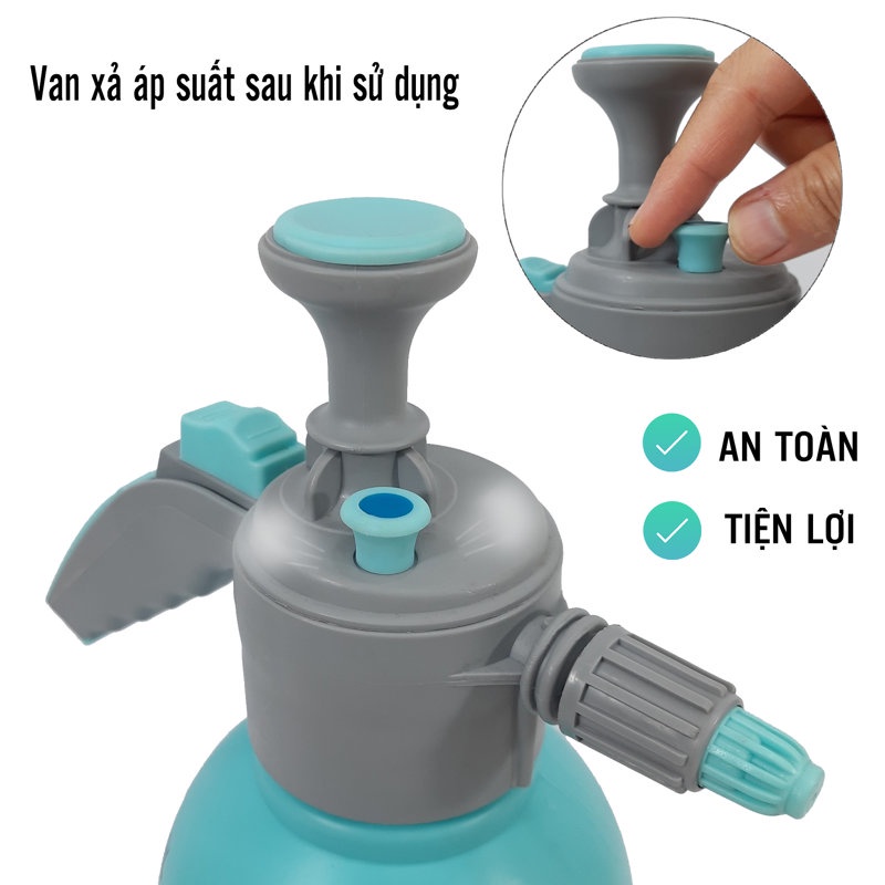 Bình Tưới Cây Phun Sương 2lit Cao Cấp 2 Chế Độ Phun, Cầm Tay Tiện Dụng