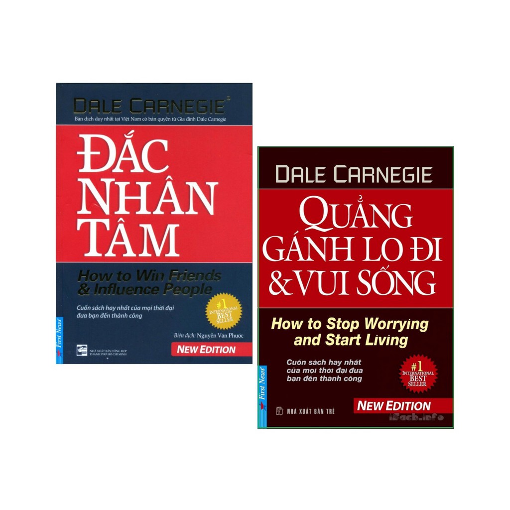 Sách - Combo Đắc Nhân Tâm + Quẳng Gánh Lo Đi và Vui Sống