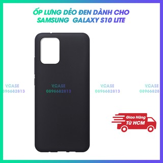 Ốp Lưng Samsung Galaxy S10 Lite Silicon Dẻo Đen Chống Ố