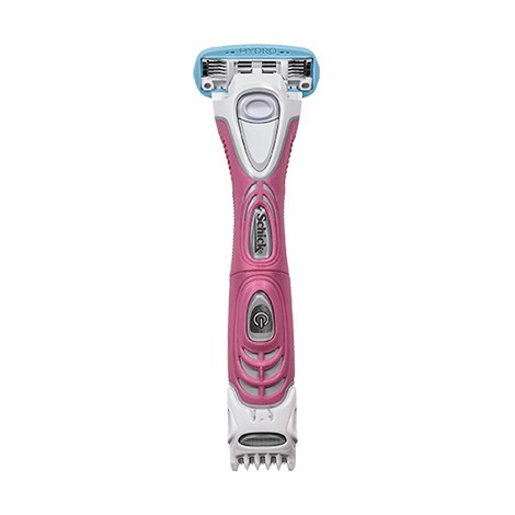 Schick Set Dao Cạo, Máy Tỉa Lông Schick Hydro Silk Trim Style Kèm 5 Lưỡi Thay Thế (Có Sẵn)