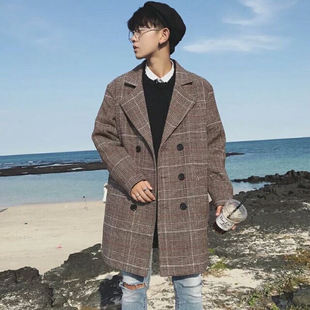 Áo Khoác Dạ Nam, Áo Dạ Nam phong cách Hàn Quốc - AKD04 | BigBuy360 - bigbuy360.vn