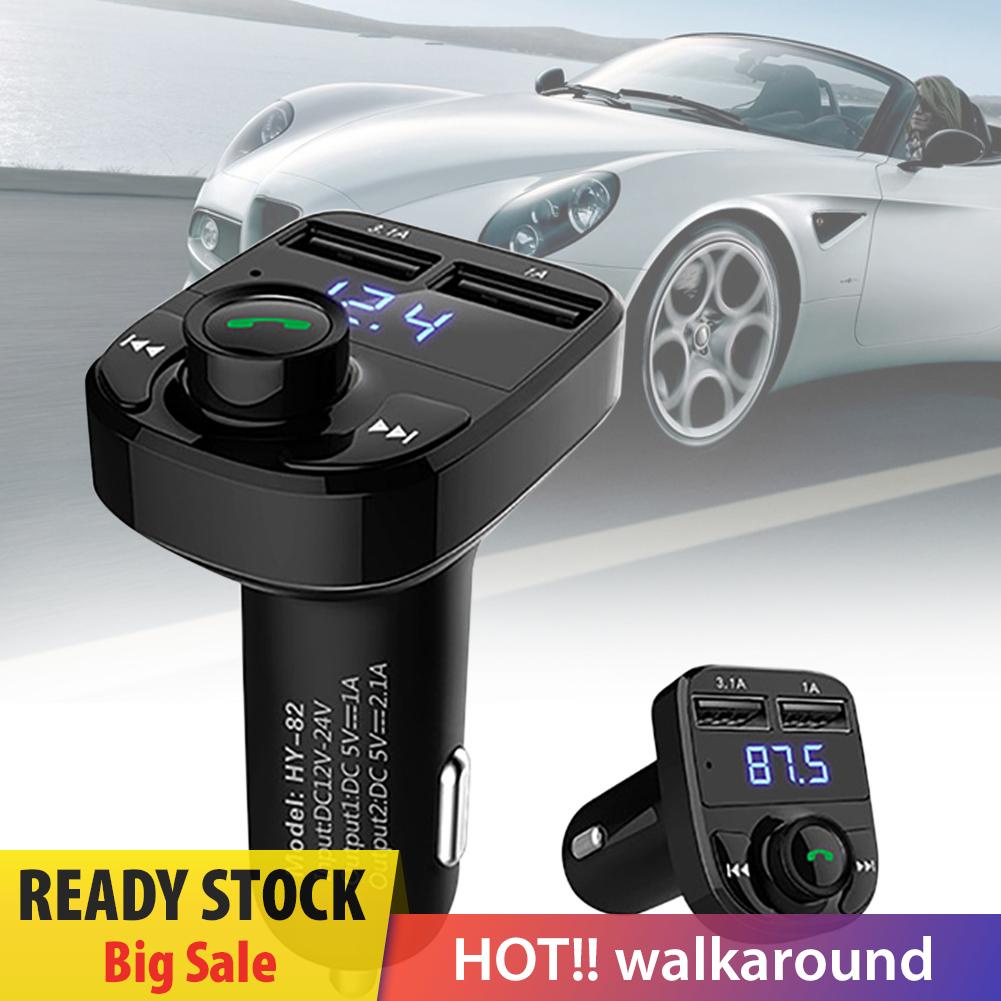 Tẩu Sạc Hai Cổng USB Bluetooth HY-82 Tích Hợp Máy Nghe Nhạc MP3 FM