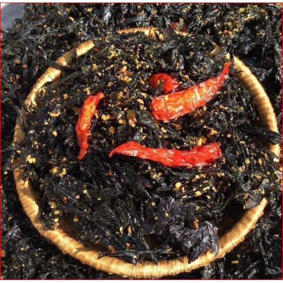 Rong Biển Cháy Tỏi - rong biển snack Hũ PET 200 GRAM_ăn vặt_bánh kẹo_online