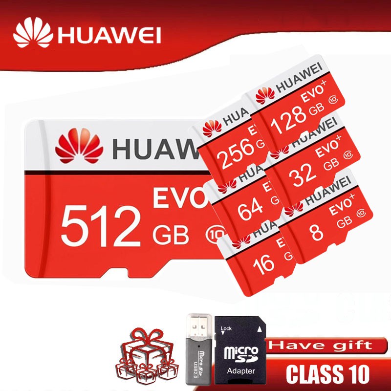 Thẻ Nhớ Tốc Độ Cao 100% Nguyên Bản Cho Điện Thoại Huawei TF card 512GB-32GB 1TB