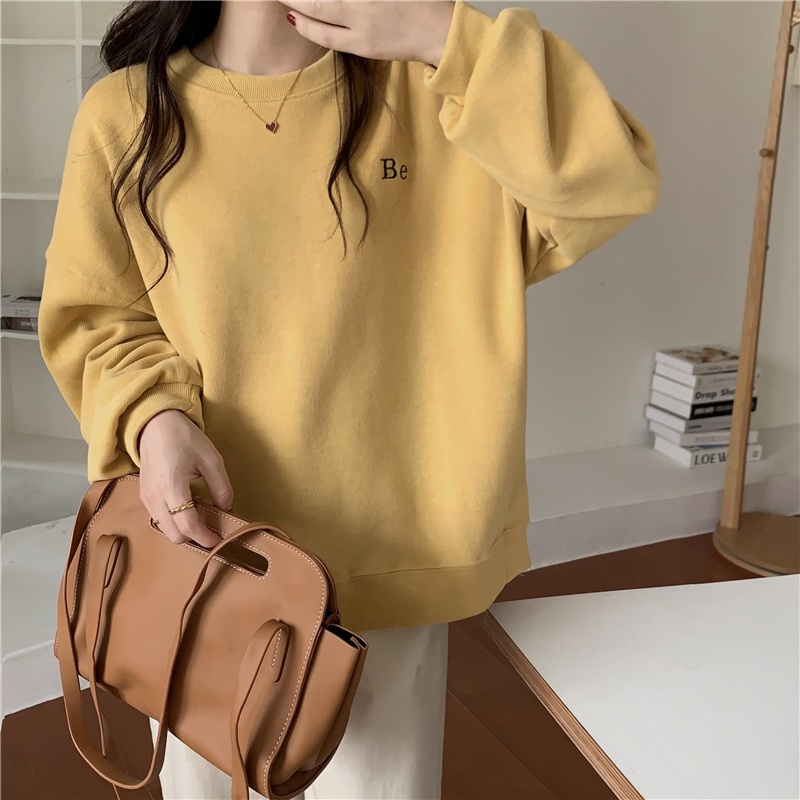 Áo nỉ nữ dài tay có mũ form rộng thời trang Hàn | BigBuy360 - bigbuy360.vn