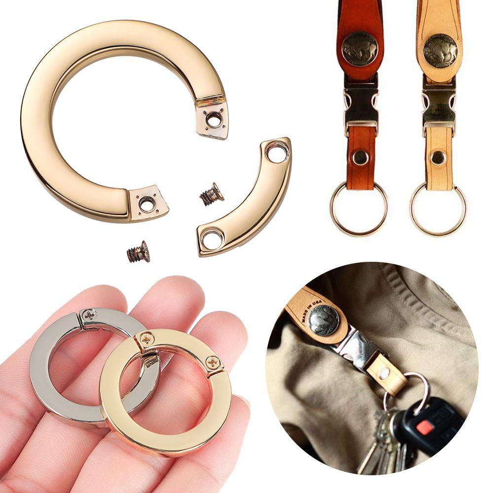 Set 1 / 2 Móc Khóa Túi Xách Hình Chữ O Bằng Hợp Kim Kẽm Chất Lượng Cao